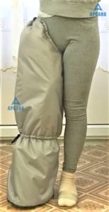 Утепленный (до -10⁰ С), с открытой стопой.